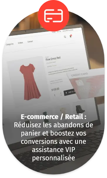 Écran d’ordinateur affichant un site d’achat en ligne et une carte bancaire, représentant la réduction des abandons de panier et l’optimisation des conversions dans le commerce en ligne.